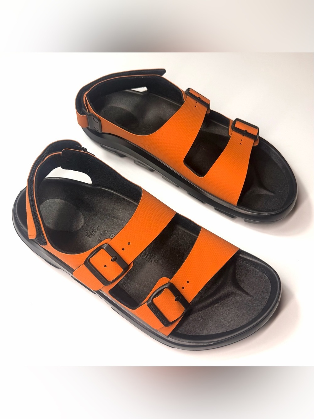 Birkenstock Men’s Mogami Terra Orange Dual-Strap Sport Sandals Size- 13